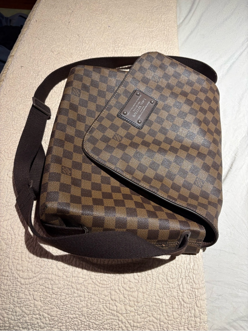 Louis Vuitton Brown Damier Ebene Messenger Bag